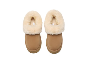 SALE. Fluffy Collar Platform Slippers