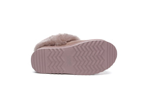 SALE. Fluffy Collar Platform Slippers