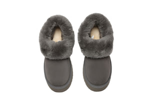 SALE. Fluffy Collar Platform Slippers