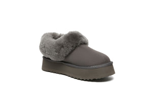 SALE. Fluffy Collar Platform Slippers