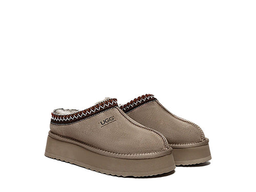 CRAZY SALE. Tazz platform slippers, Mocca 39